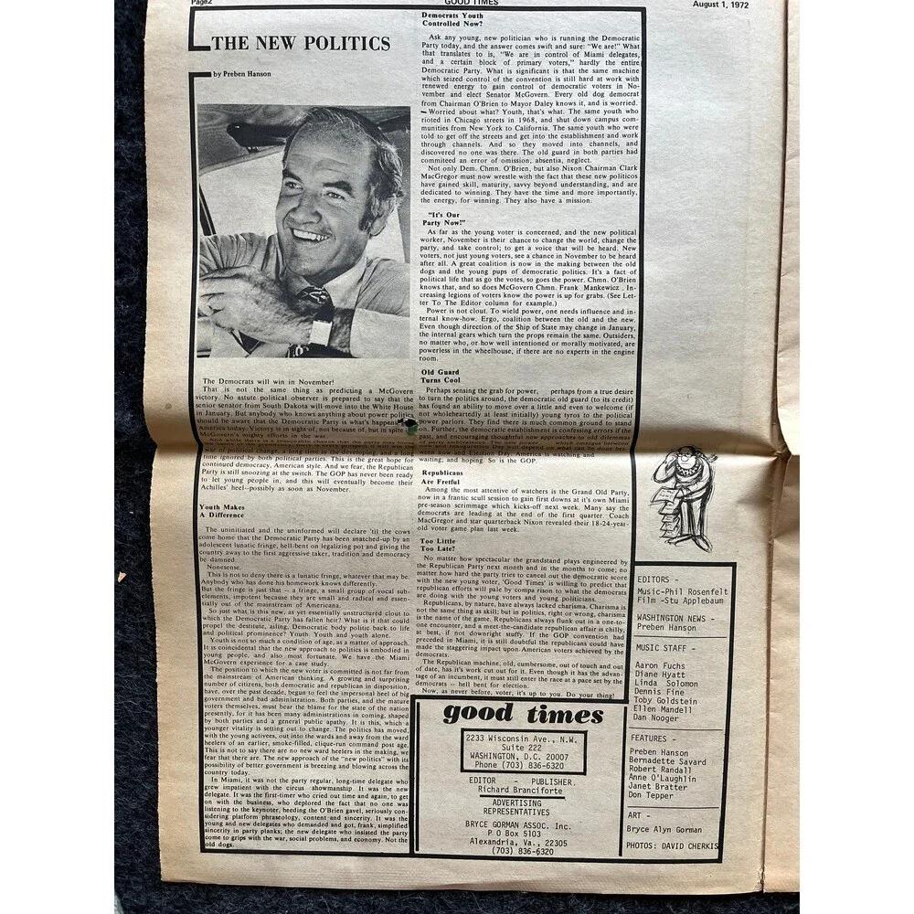 1970s High Times Underground Newspaper, Black Panther Party, Vintage Antique Co